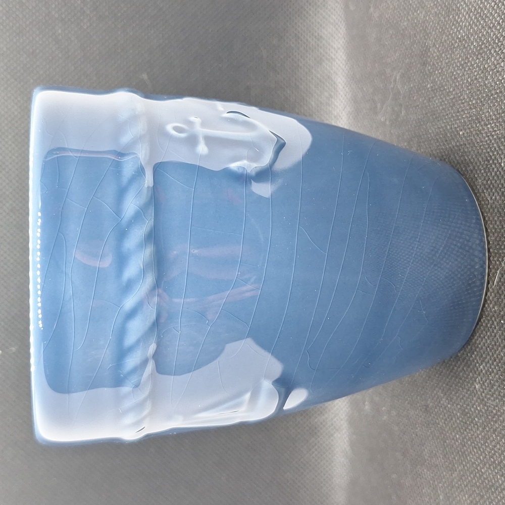 Ocean Blue Nautical Mug with Anchor and Wheel - Picture 2 of 5